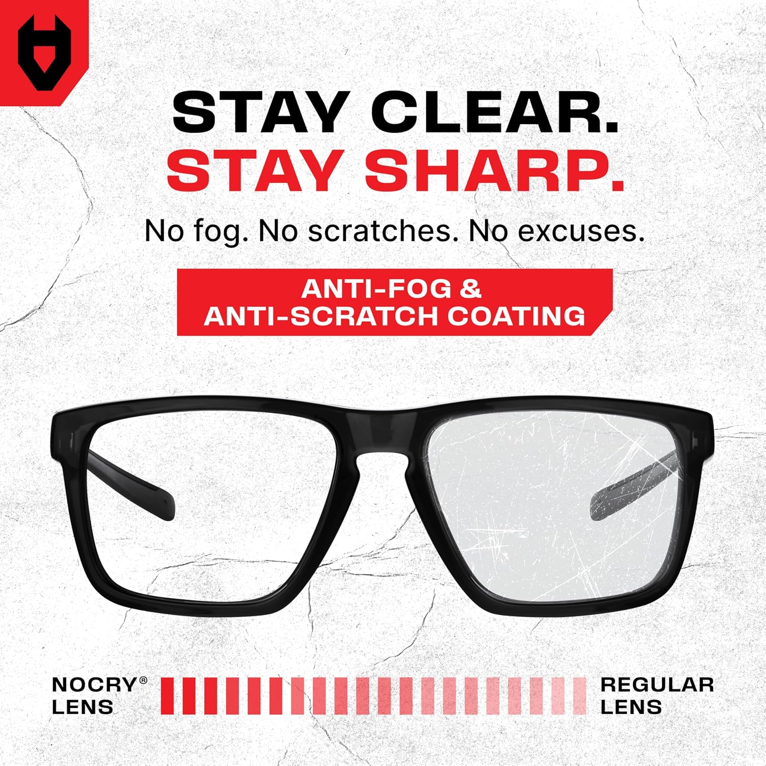 ANSI Z87.1 Safety Glasses with Readers 2.0 with Anti Fog & Anti Scratch Coating — Full Lens Safety Reading Glasses
