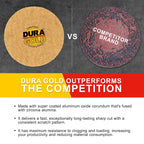 Dura-Gold - Premium - 40 Grit 3" Gold Hook & Loop Sanding Discs for DA