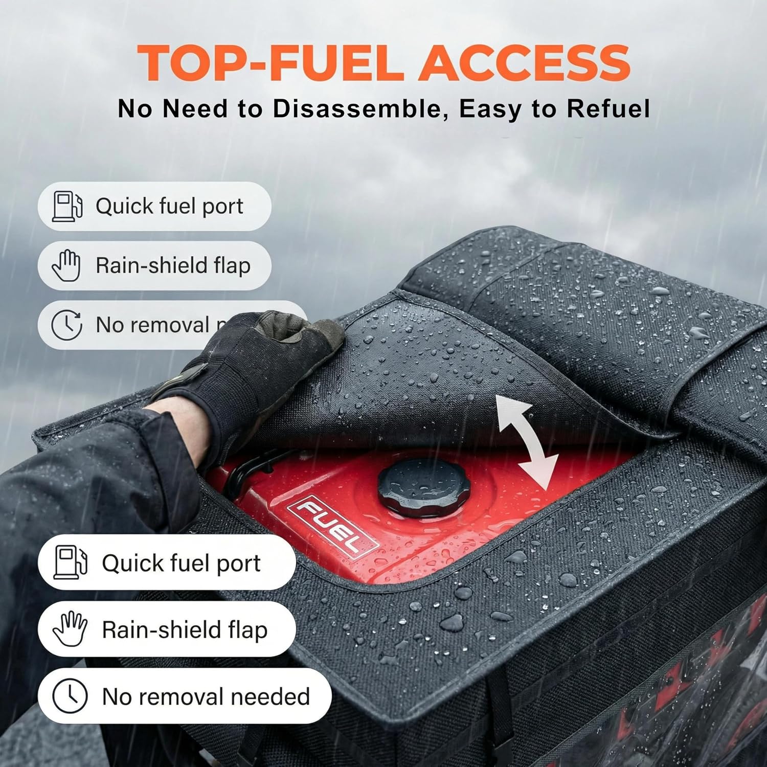 Generator Covers, Generator Covers While Running, 32X24X24 inches, Top Can be Opened, With Tool Bag and Visual