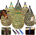 Hay Nets for Horses & Goats, 6 Pack Slow Feed Hay Bags, 3-4 Flakes
