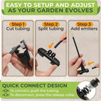 Drip Irrigation System Kit with Atomizing Copper Nozzles 100 feet