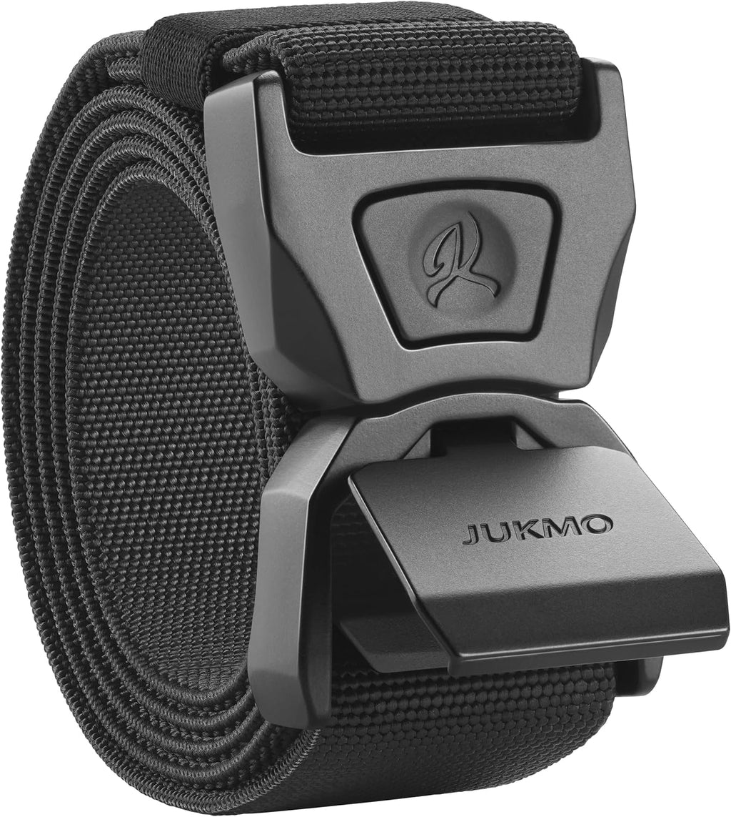 JUKMO Quick Release Tactical Belt, Military Work 1.5" Nylon Web Golf Belt