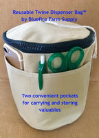 Tomato Twine Dispenser Bag for Garden Twine String (Blue)