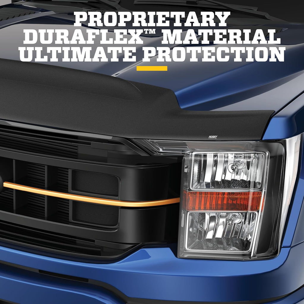 Husky Liners Aeroskin II Hood Protector Low Profile Deflector/Bug Shield | Fits 2020-2026 Jeep Gladiator, 2018-2026 Wrangler JL 2-Door, Fits UL & 4XE Models | Hood, 1-pc Textured Black - 2830148