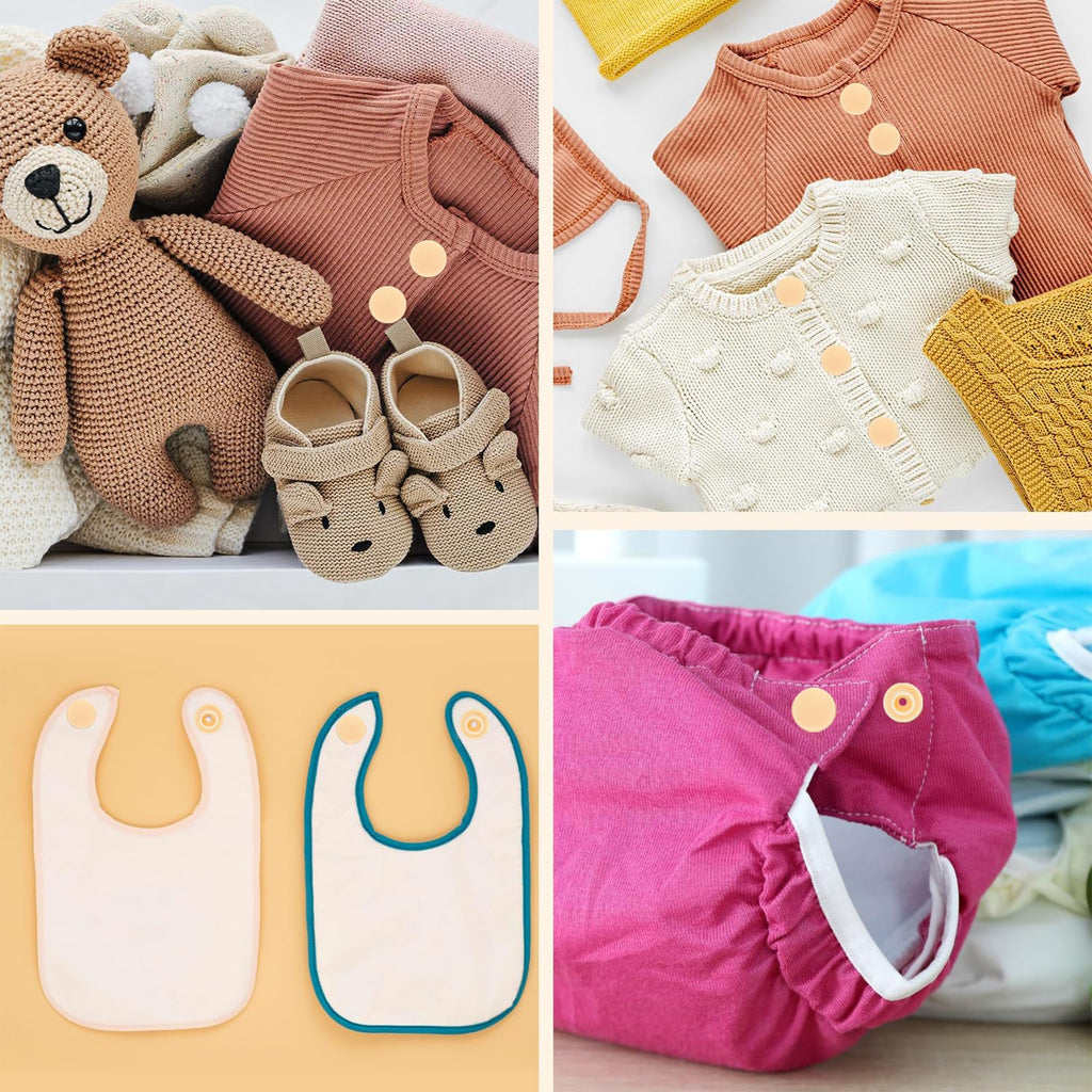 Plastic Snaps for Clothing - No-Sew Buttons