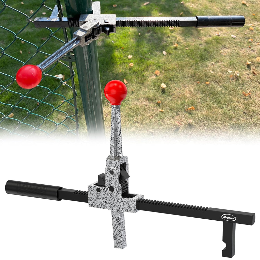 Chain Link Fence Stretcher Tool, Heavy-Duty Fence Puller & Tensioner for Fence Fabric Installation or Repair Projects