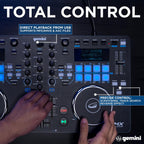 USB DJ Controller & Media Player, VirtualDJ LE (GMX) | USB DJ controller & media player - touch jog wheels, dual