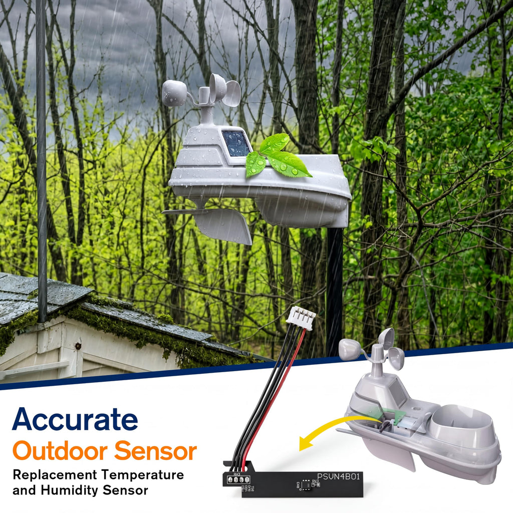 Temperature and Humidity Sensor Replacement Compatible with AcuRite 5-in-1