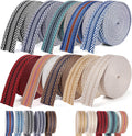 Webbing 1.5 Inch Jacquard Polyester Cotton Webbing 10 Rolls- 1 1/2 inch Nylon Webbing for Bag Straps-1.5" Strapping
