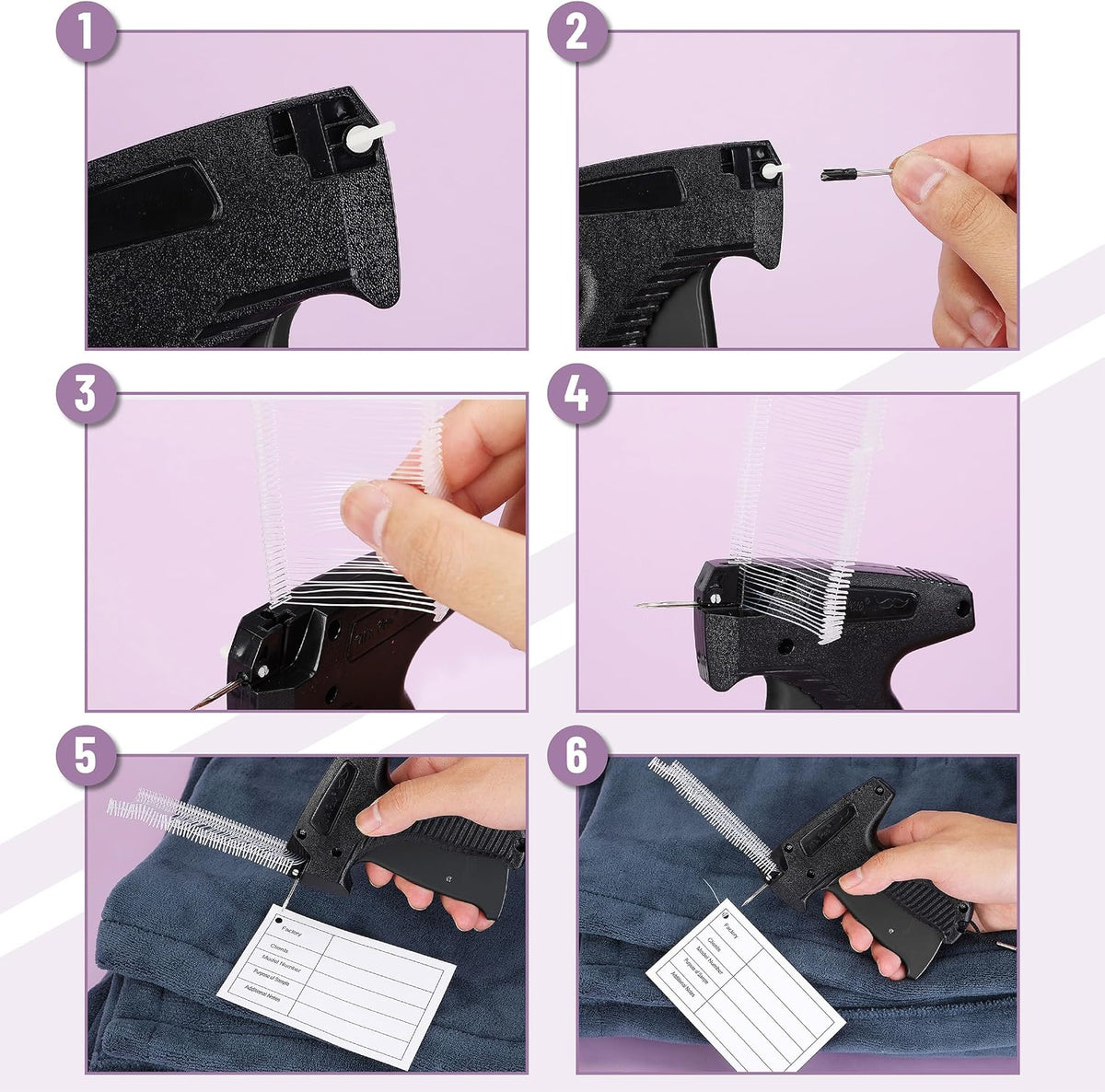 Price Tagging Gun, Hangtag Attacher with 1008 Barbs