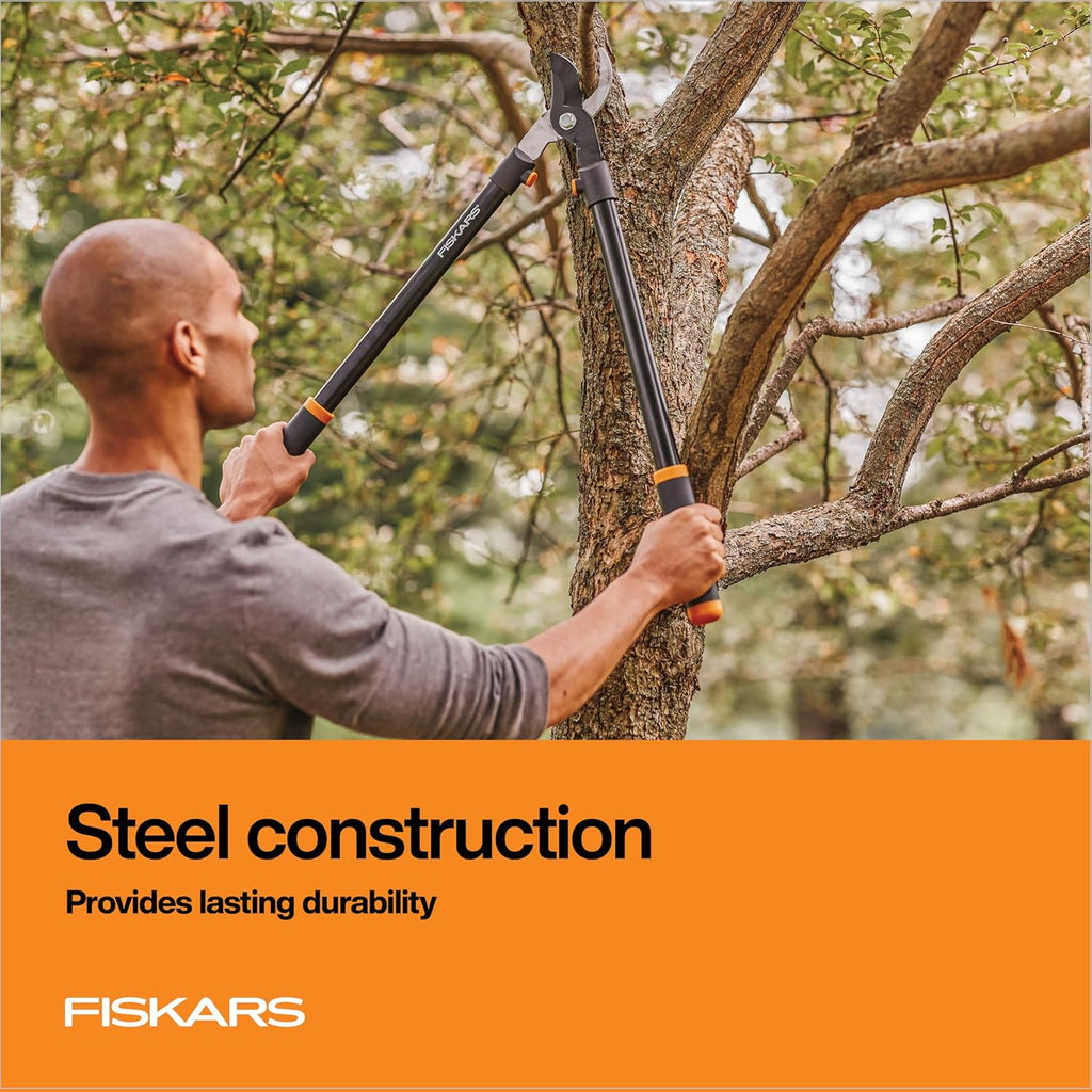 28" Loppers for Tree Trimming, Heavy Duty, Rust-Resistant Sharp Bypass Steel Blade Loppers, Branch Cutter up to 1.5"
