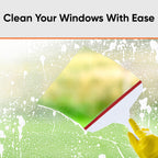 6” Window Squeegee with Grip Handle and Hanging Hook. (Red)