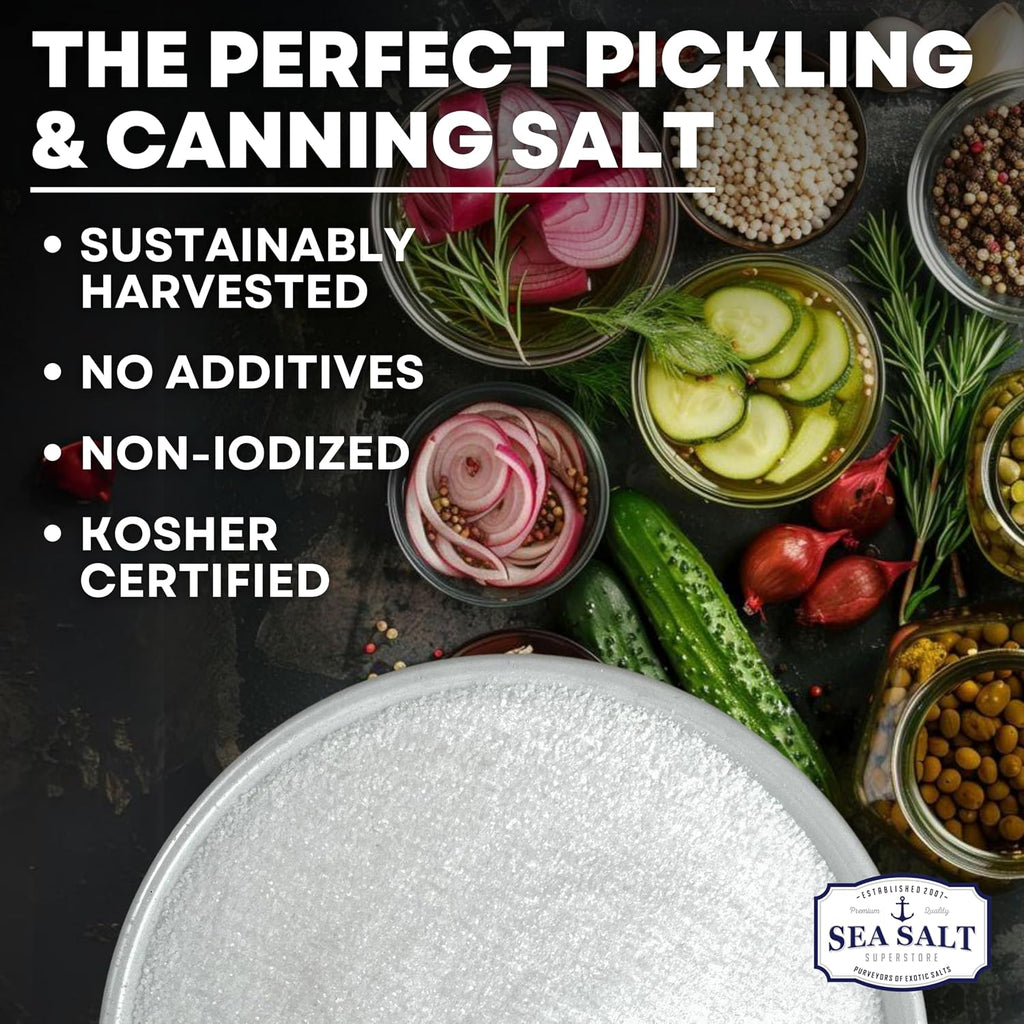 Pickling & Canning Salt, Kosher Fine Brining Salt, 5 lb