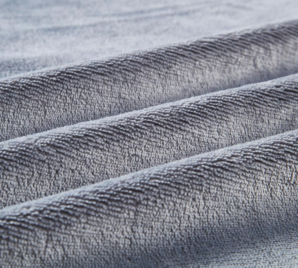 Cozy Fleece Soft and Warm Microplush Fitted Crib Sheets with Moon and Stars - Grey/White, 28 x 52 Inch