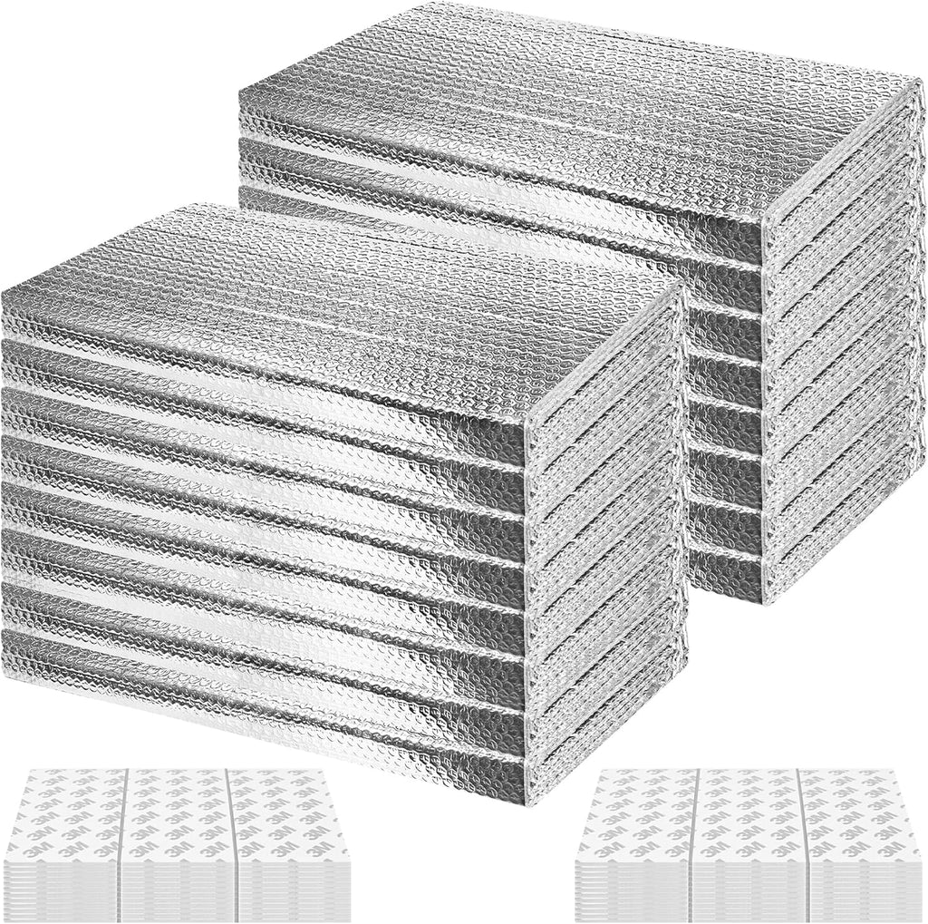 16P Garage Door Insulation Kit Panels 6MM 16x8FT for Double Garage Door, Pre-Cut Bubble Reflective Aluminum Foil