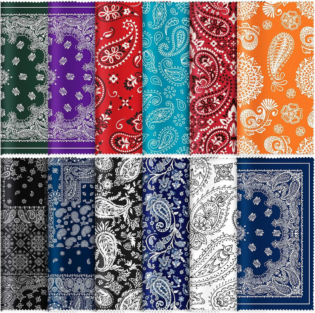 24 Pcs 6 x 6 Inch Glasses Cleaning Cloth,Mandala | Elegant Flowers Design, Mandala Multicolor Microfiber Lens Wipe