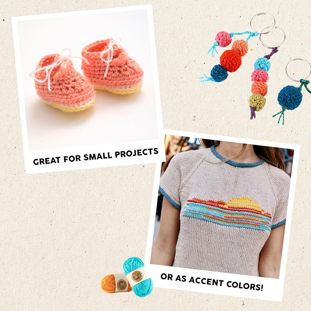 BonBons Yarn Pack Party | Small, Colorful, Lightweight Yarn Skein Pack for Colorwork, Embroidery, Friendship
