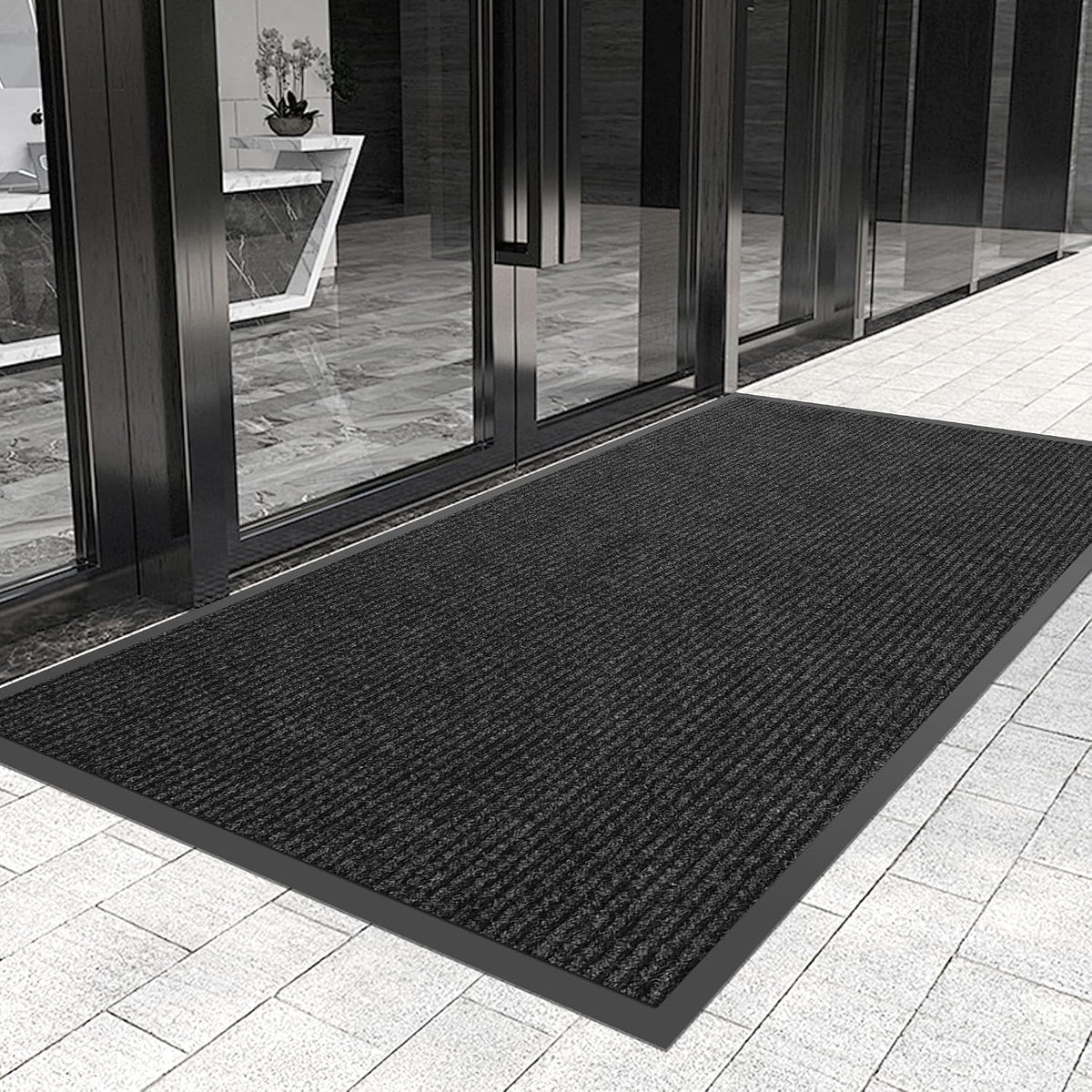 Front Door Mat 3′ x 5′, Heavy Duty Commercial Doormat for Entrance