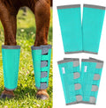 Fly Boots for Horses Set of 4 with Reflective Vercros, Loose Fitting Mesh Horse Fly Boots Leggings, Adjustable Equine