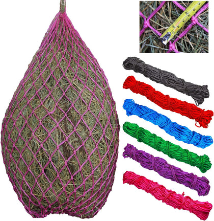 Classic Slow hay Feeder hay nets, 40" Length with 2" Holes, Horse Supplies hay Bags for Horses, Goat Feed
