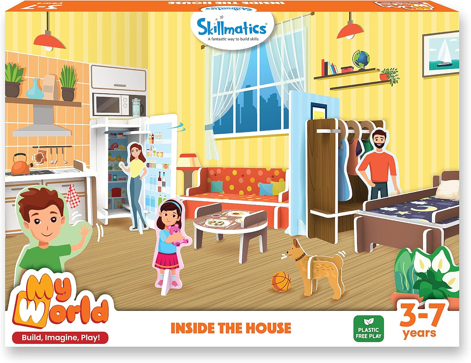 My World : Inside The House | STEM Building Playset & Learning Toy for Preschool Kids | Gifts for Ages 3-7