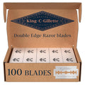 Double-Edge Safety Razor blades for better control, 100 count, with anti-friction coating