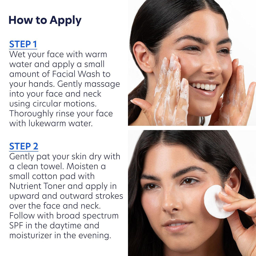 Gentle Foaming Face Wash, Gentle Hydrating Cleanser | Removes Makeup, Oil, Dirt, and Daily Impurities, For Sensitive