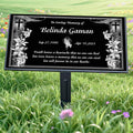 Tombstone Headstone Personalized Grave Decorations for Cemetery Garden - Memorial Stones Plaques for Graves Markers