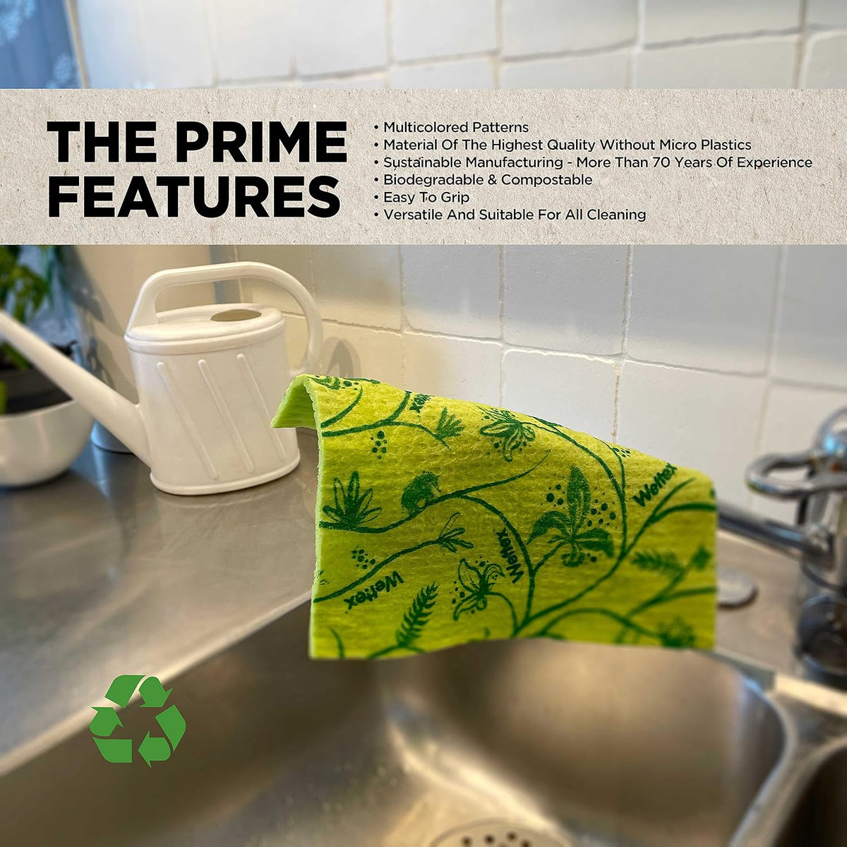 The Original Swedish Dishcloth for Kitchen 10 Pack