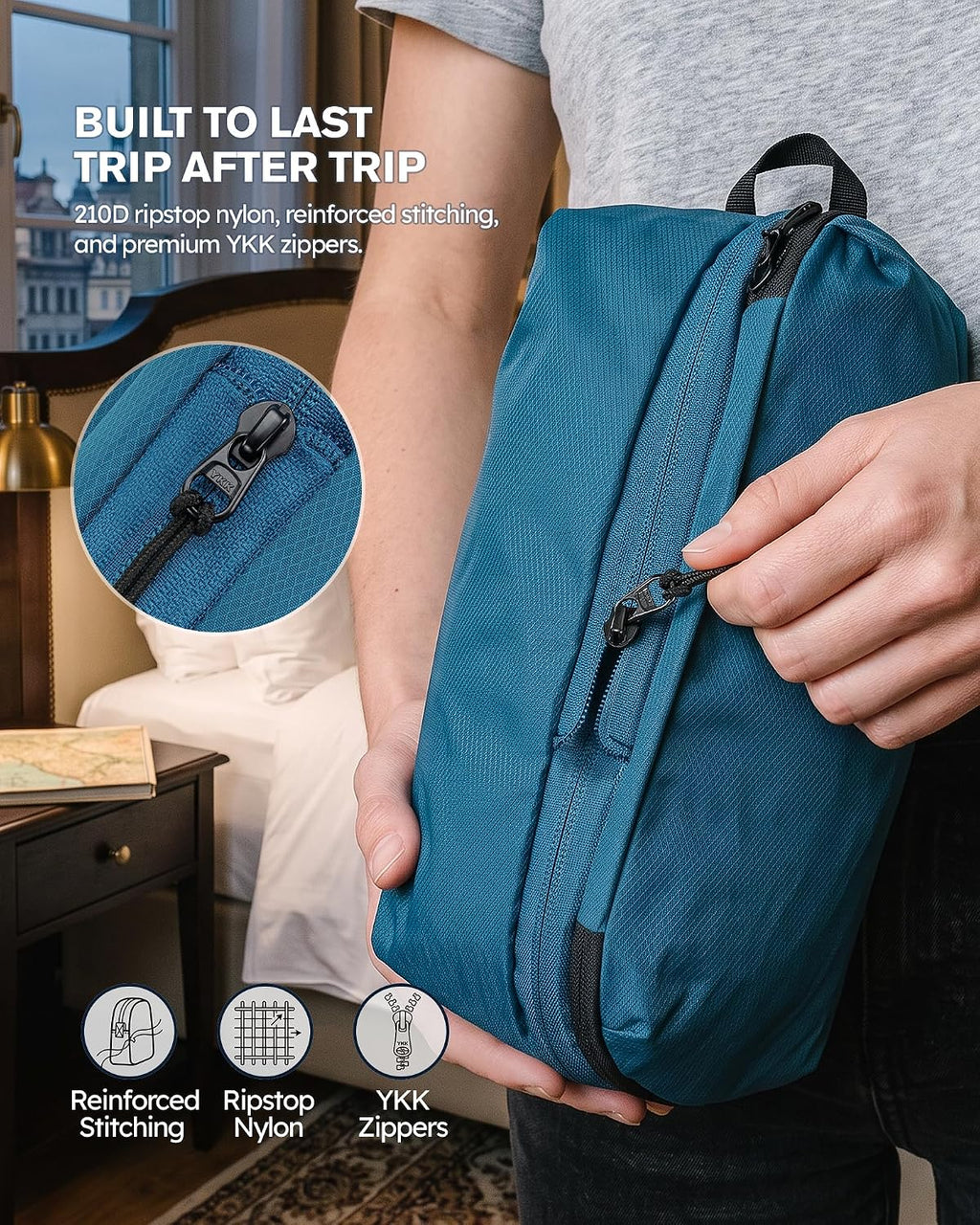 Compression Packing Cubes Ultralight 7PCS Luggage Travel Organizer Bags Set | Fit 24" Checked Luggage | Color-Coded