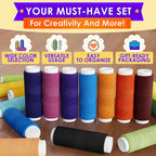 Sewing Thread Set, 39 Colors, 140 Yards Per Spool, Case Included