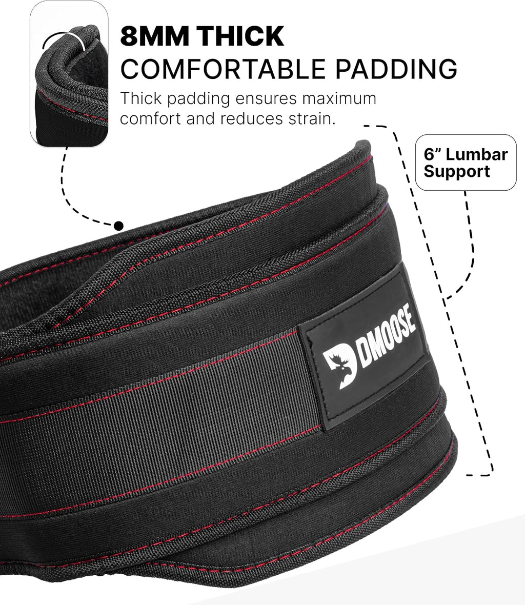 Dip Belt for Weight Lifting, Pullup, Squats & Dips - 36" Robust Steel Chain, Comfortable Neoprene Padding Supports