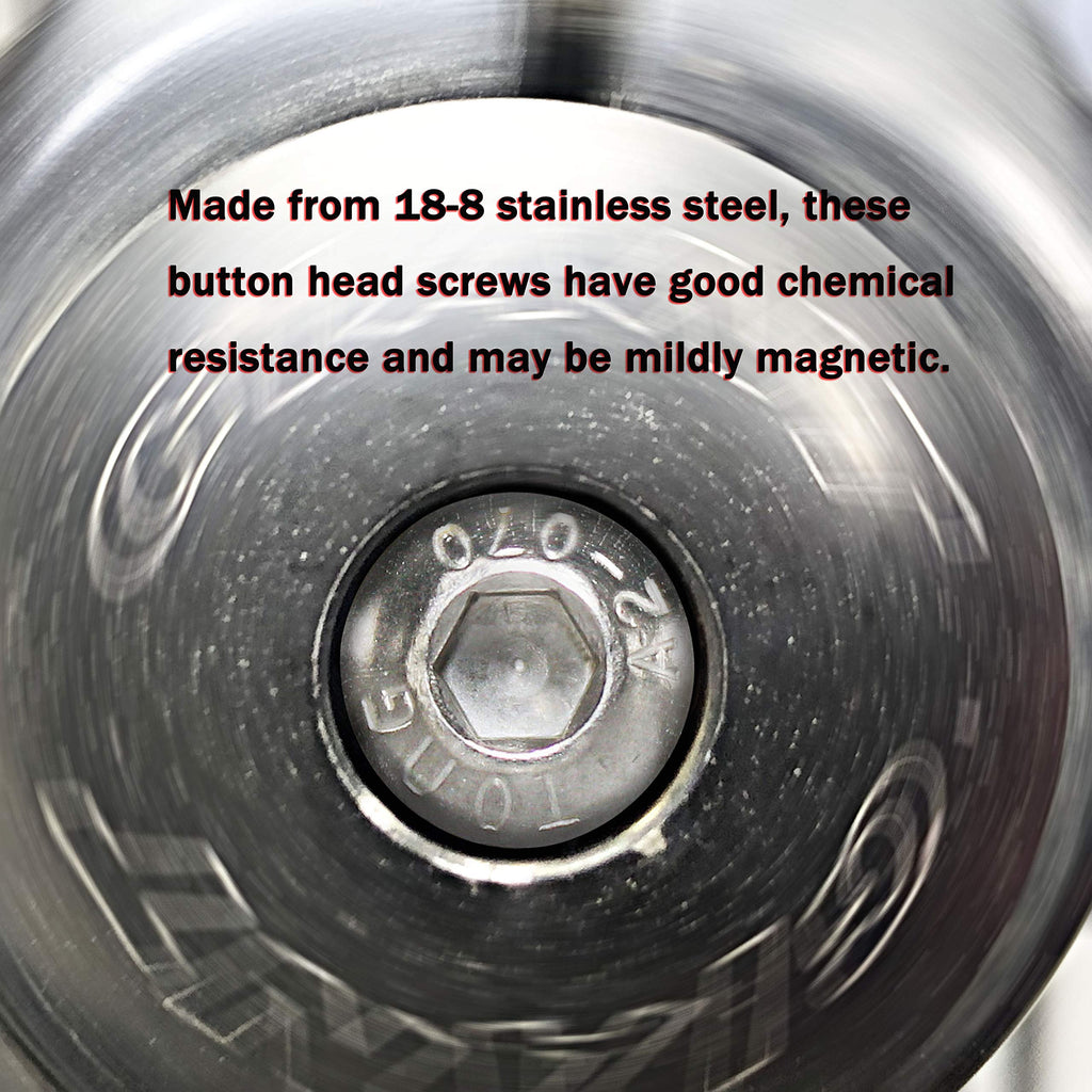 Fullerkreg M4-0.70 x35mm Button Head Socket Cap Bolts, 25 Pack