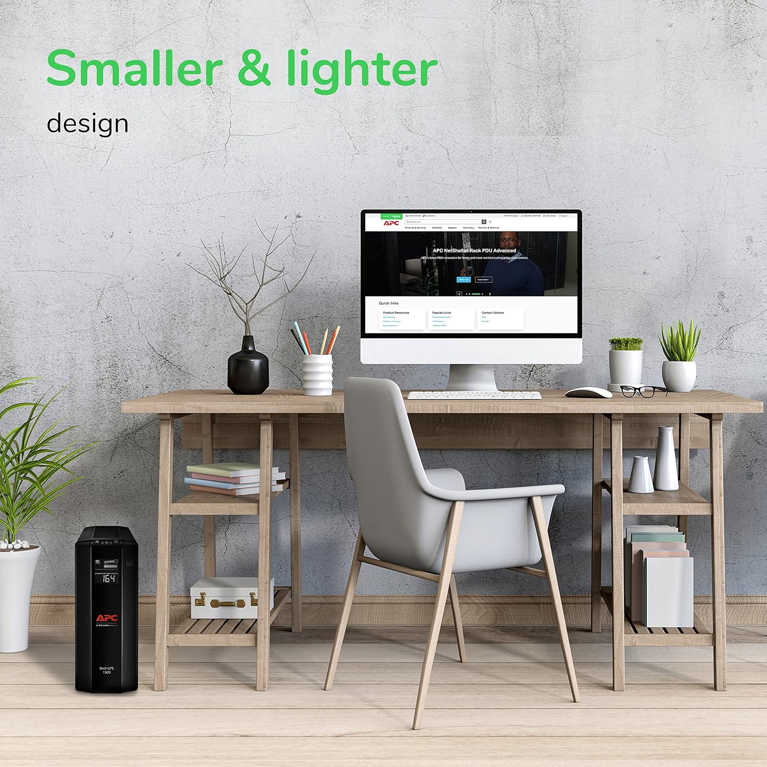 UPS 1500VA/900W Battery Backup for PCs, Office Electronics, BX1500M | Back-UPS Pro UPS for home offices. 10 outlets