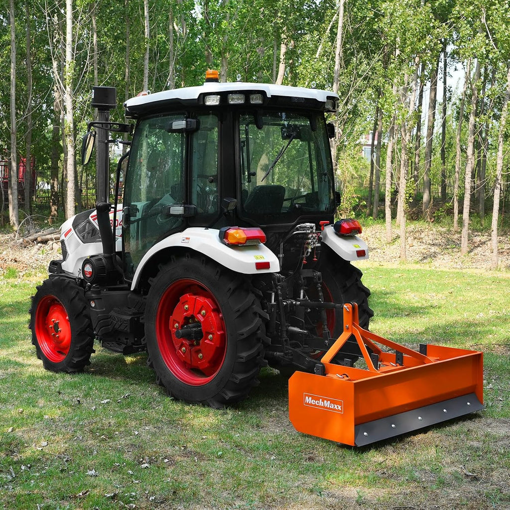 60" Box Blade Scraper with 5 Shanks 3 Point Hitch Tractor Attachment, Model BB60