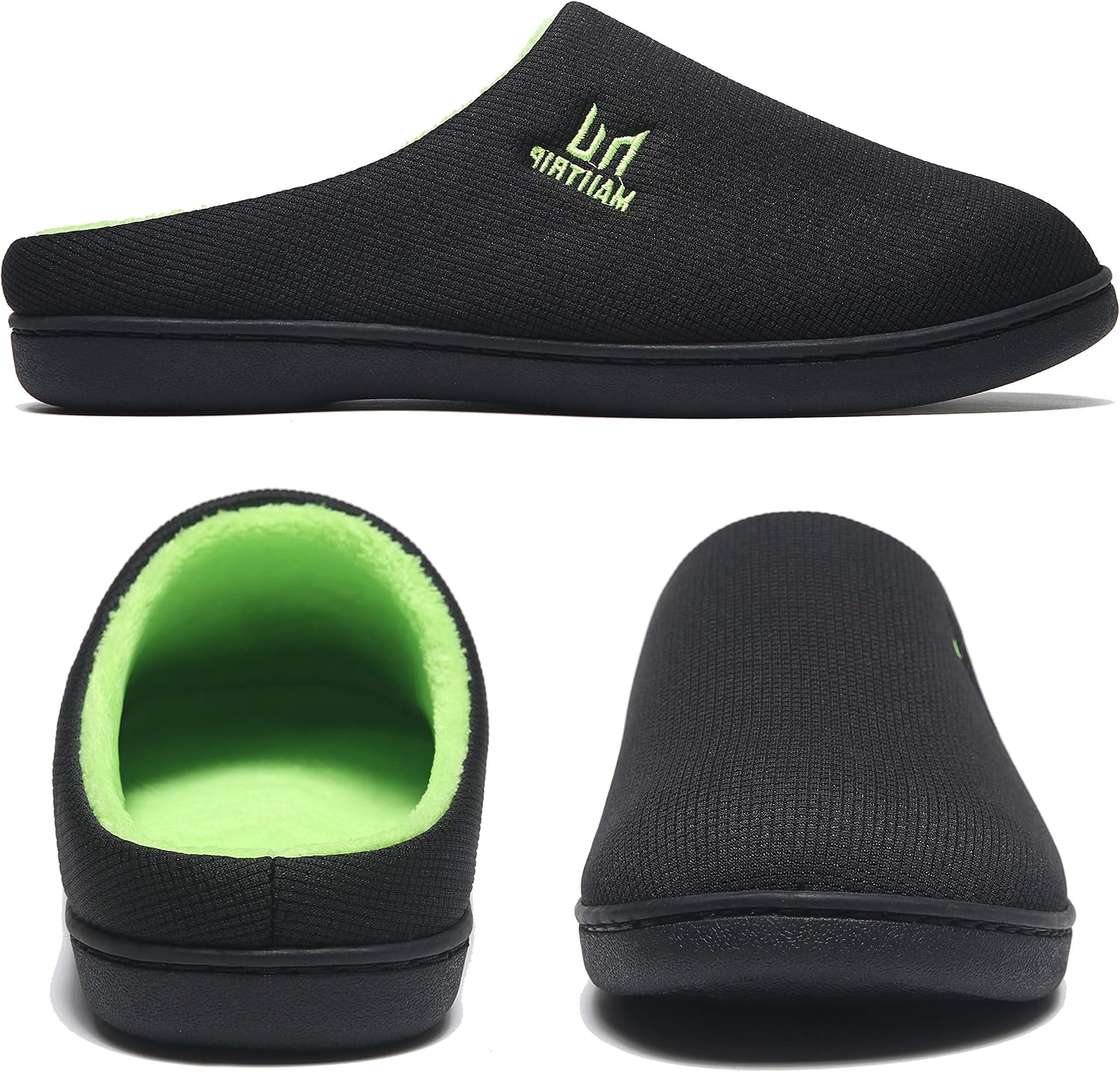 Men's Cozy Memory Foam House Slippers Non Slip (Size:7-17)
