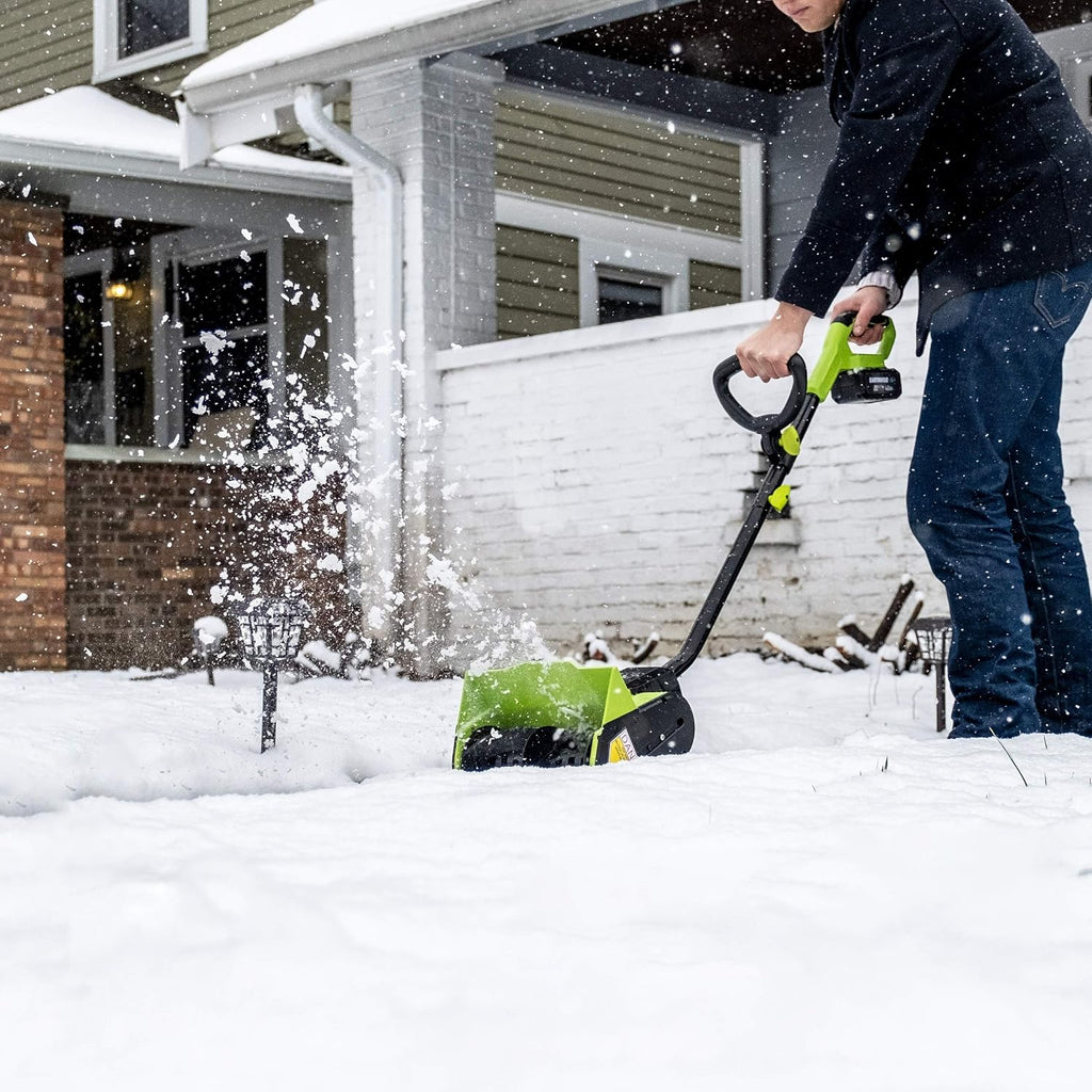 Power Tools by ALM 20-Volt 12-Inch Cordless Electric Snow Thrower