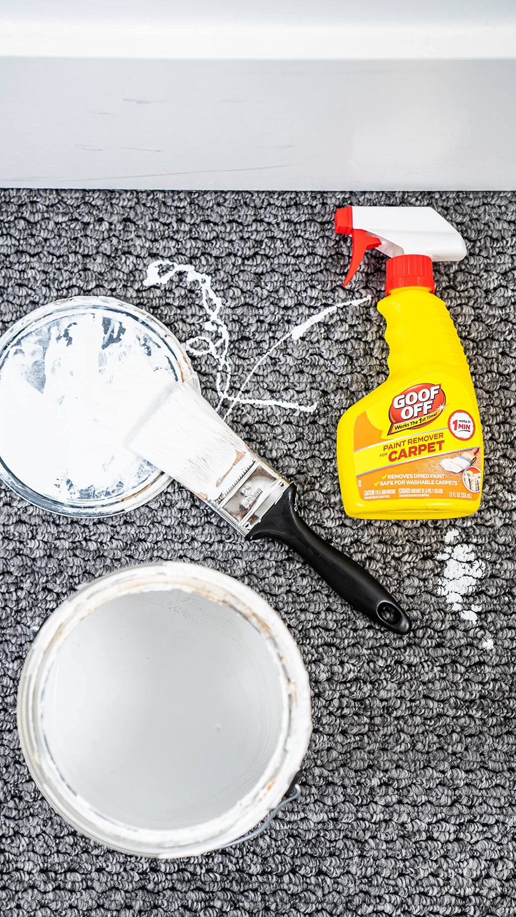 FG910 Paint Remover Carpet Cleaner Solution –, 12 oz. Spray
