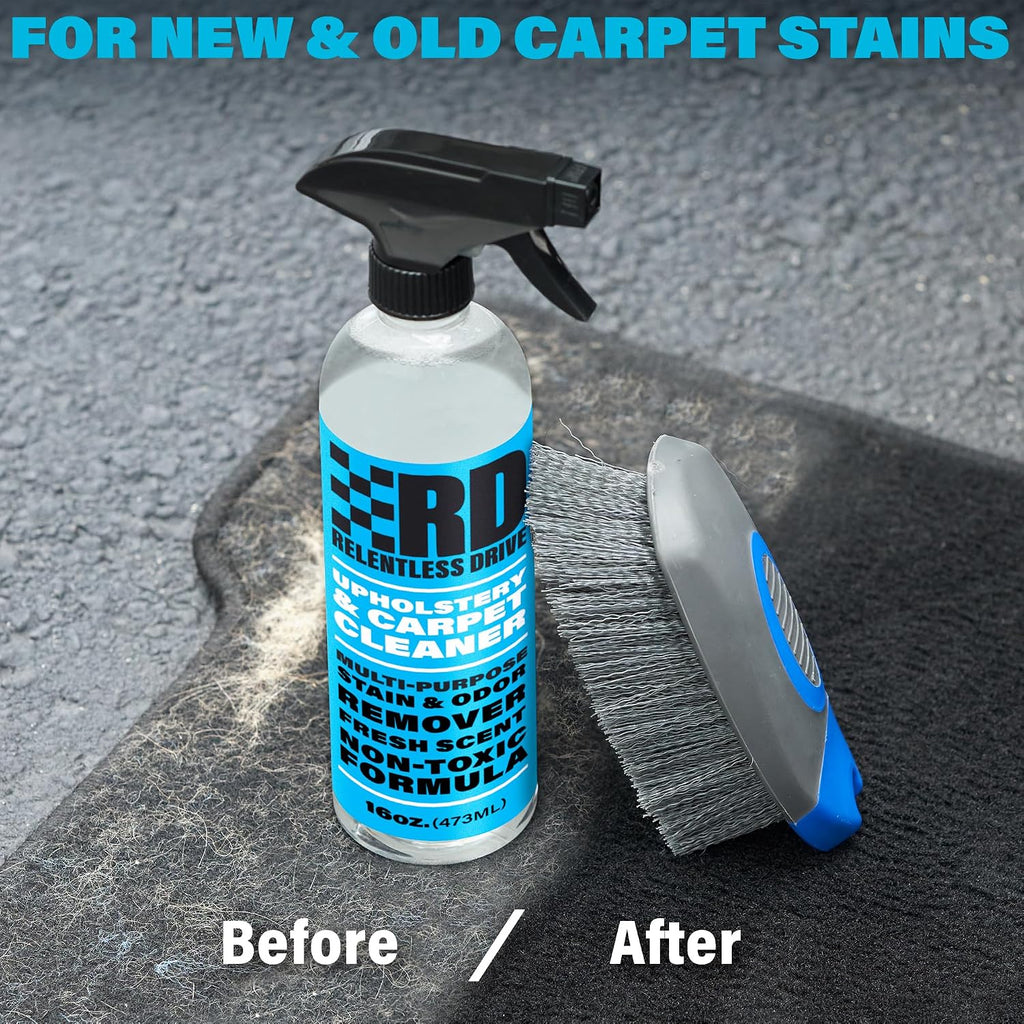 Car Carpet & Upholstery Cleaner Kit – Seat Cleaner | Car seat shampoo, upholstery stain remover, carpet cleaning kit