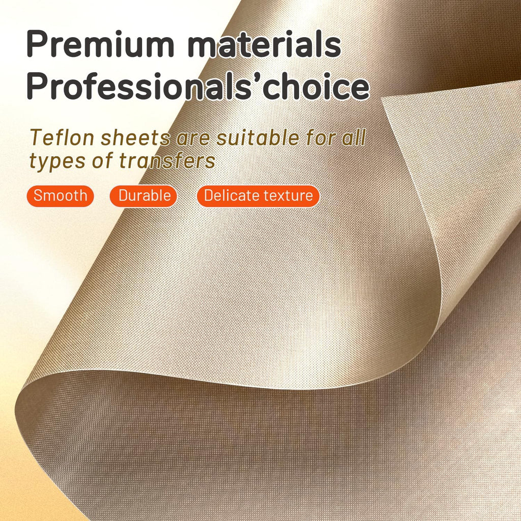 PTFE Teflon Sheets, 16 x 20", 4 Pack | Suitable For Auto Heat Press,For Heat Transfer Paper, For Sublimation Paper