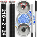 3-Pieces Bundle - Garage Door Torsion Springs (0.218x2x24), Winding Bars Tool, 8.5ft Garage Door Cables & Standard