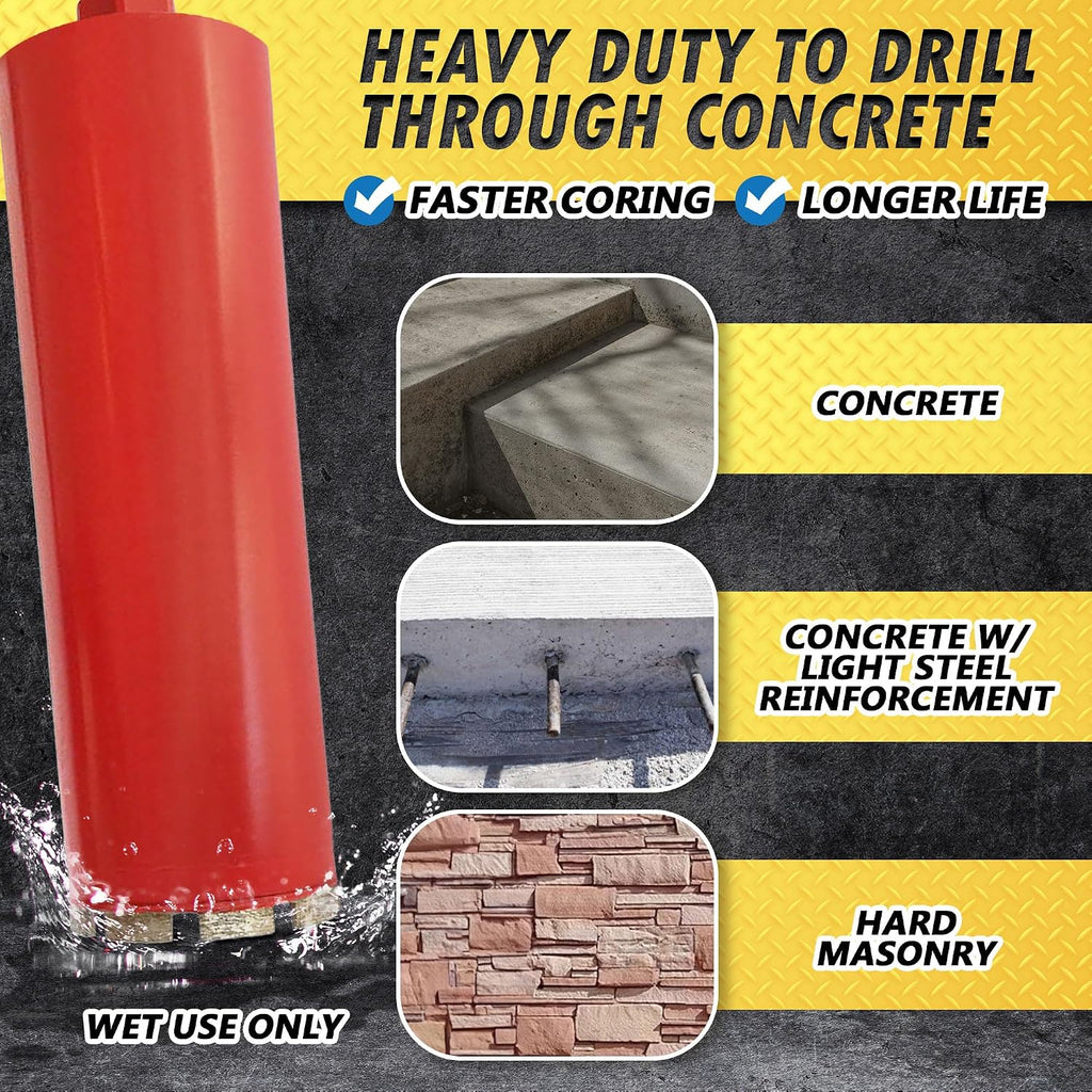 5/8" Wet Diamond Core Bit for Concrete & Masonry, 5/8"-11 Arbor | General purpose, core drill concrete and masonry