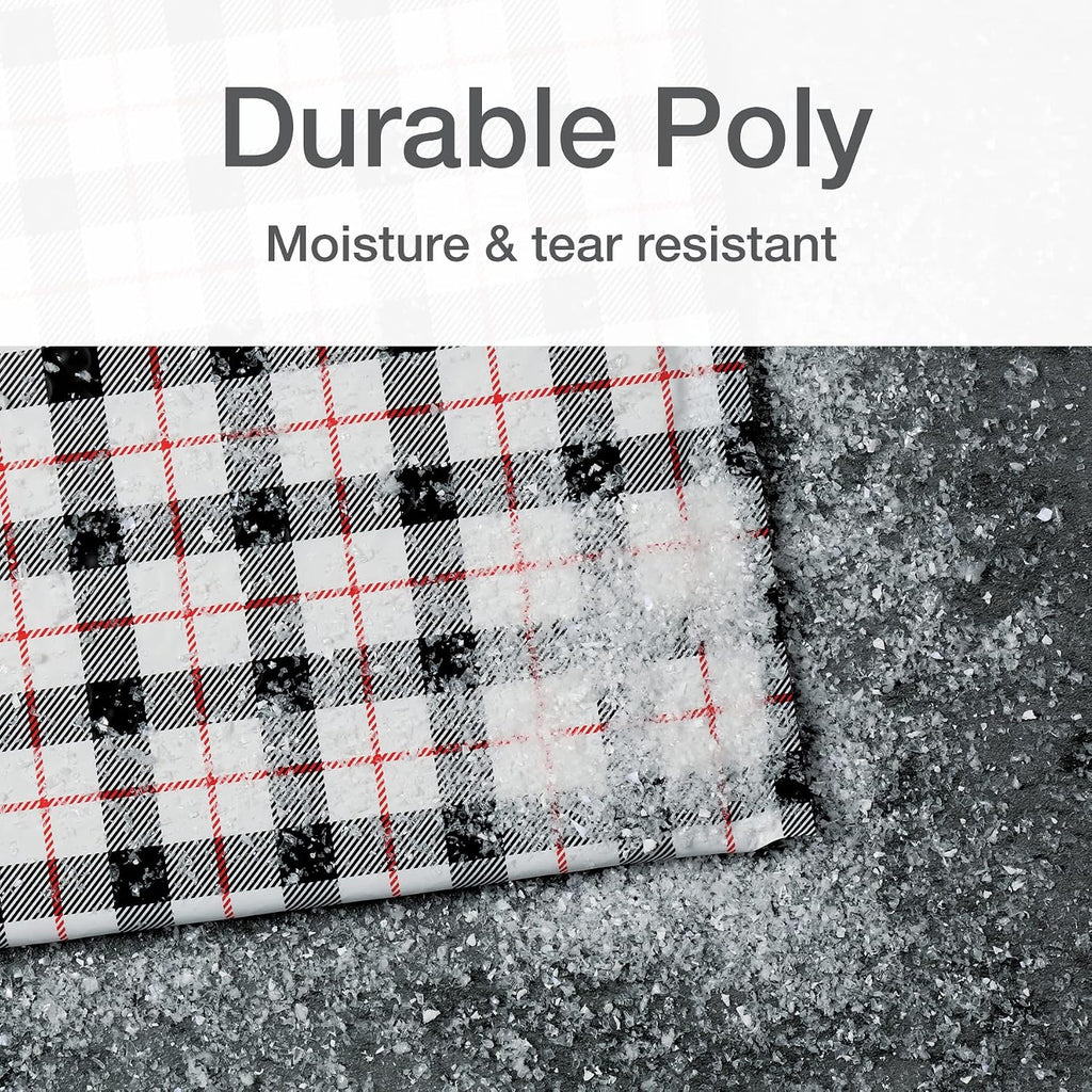 Bubble Mailers, 8.5 x 11, Shipping Envelopes, Water Resistant Poly Padded Envelopes, Plaid, 25 Pack (QUA85872)