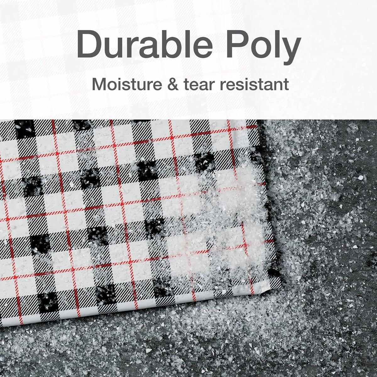 Bubble Mailers, 8.5 x 11, Shipping Envelopes, Water Resistant Poly Padded Envelopes, Plaid, 25 Pack (QUA85872)