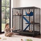 Large Metal Rolling Ferrets Cage, 0.5''Bar Spacing