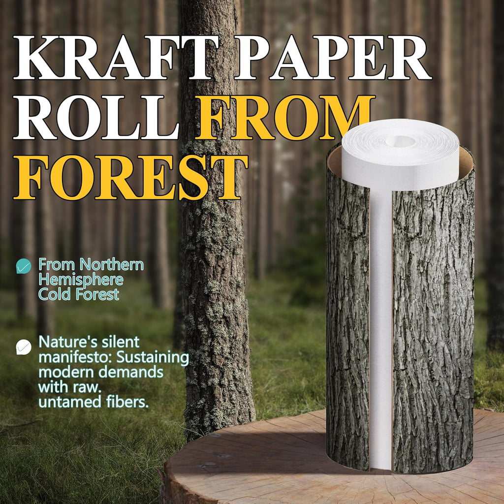 36" x 200' White Kraft Paper Roll,Multipurpose Paper for Craft & Gift Wrap