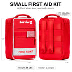 Small First Aid Kit, Emergency Kit for 1-2 People