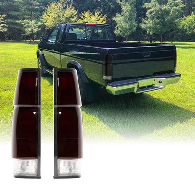 USR 86-97 Pickup Hardbody Tail Light – 2 piece Replacement Tail Lamps (Left + Right) - Compatible with 1986-1997