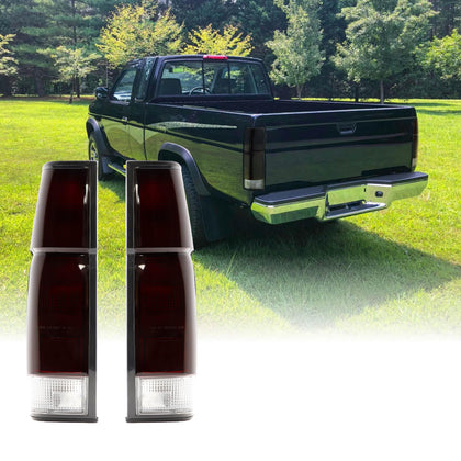 USR 86-97 Pickup Hardbody Tail Light – 2 piece Replacement Tail Lamps (Left + Right) - Compatible with 1986-1997