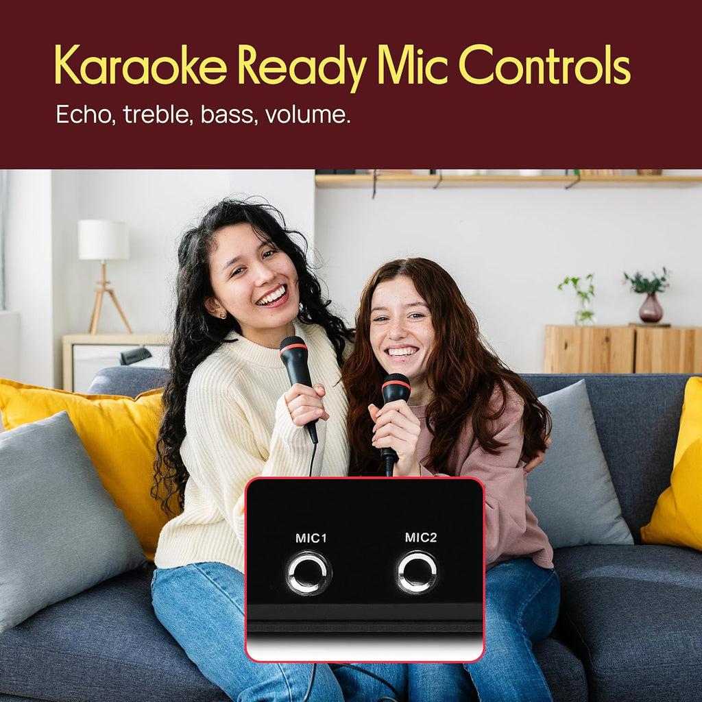 5.2 Channel Bluetooth Home Theater Amplifier, 240 watts Peak Power, Microphone Input with Echo for Karaoke, ARC